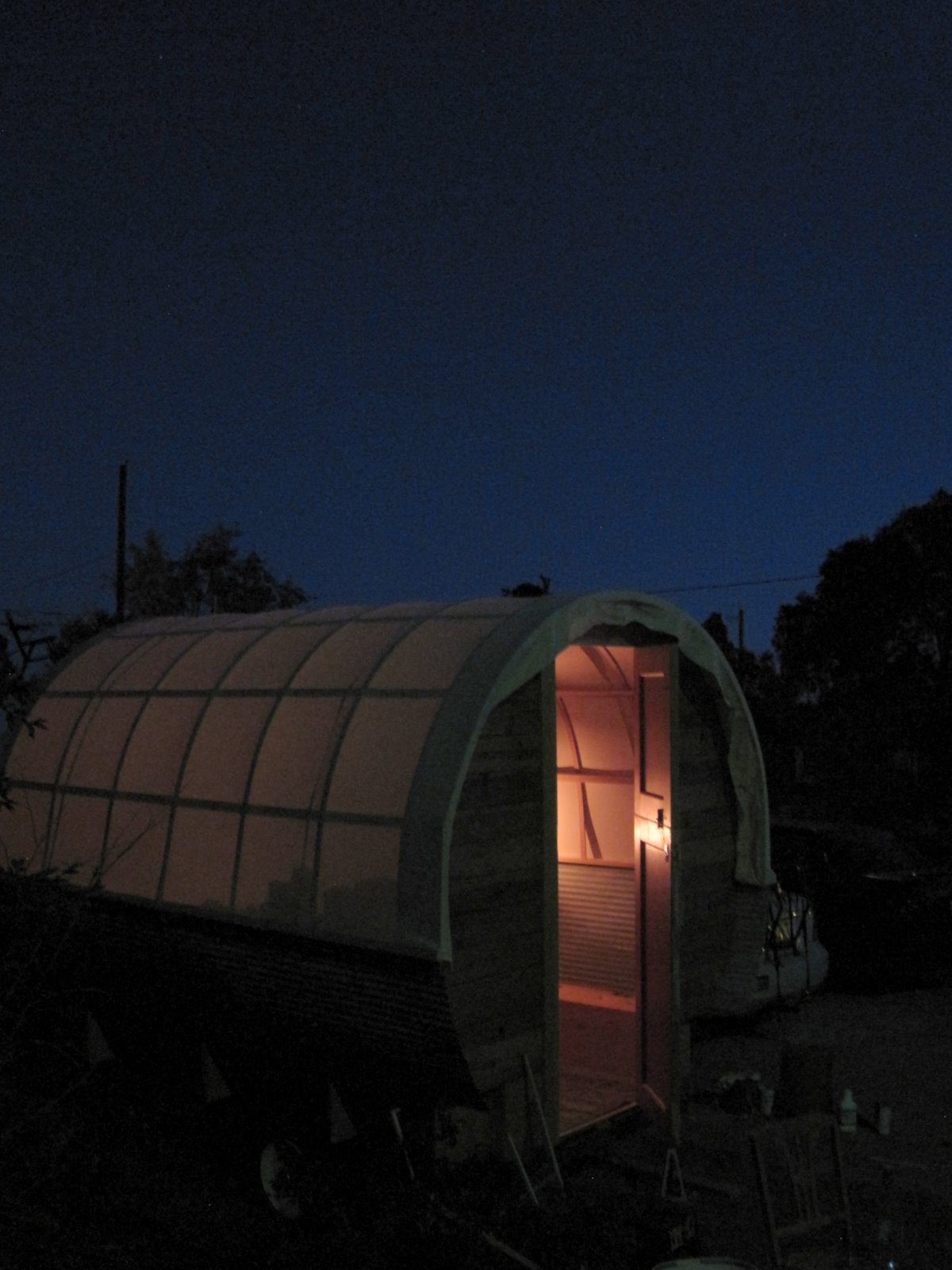 Whittled Down Life Canvas Covered Wagon