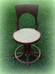 Pressed Cane - Drafting Chair