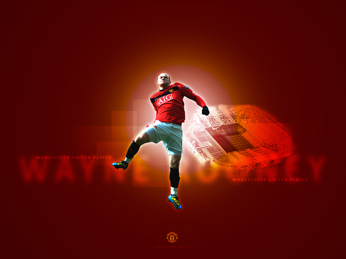 How to create a football wallpaper with Wayne Rooney using Adobe Photoshop 