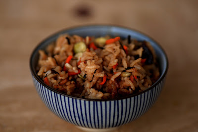 Steamed Rice with Hijiki Seaweed