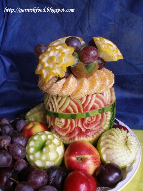 watermelon carving for baby shower. Romantic Fruit Carving