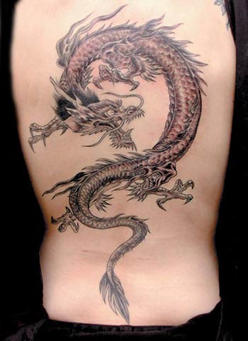 back coiling dragon tattoo,pictures of a skull,arrow tattoos:is there any