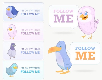 40 Free Twitter Badges - twitter icons