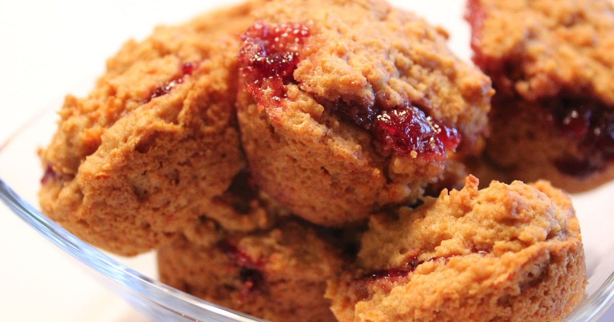 Ambition's Kitchen PEANUT BUTTER & JELLY MUFFINS (WITH CARROT PUREE)