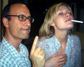 Kirsten Dunst in a smocking pos...