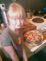Elsa making her first pie
