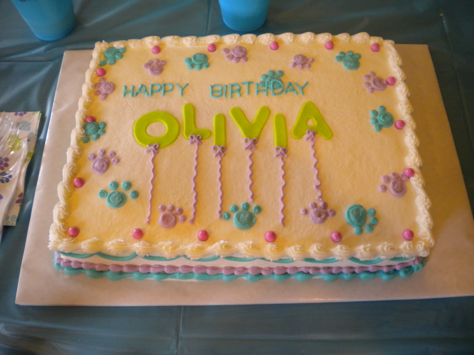 Cake Scraps Olivia's Birthday Cake