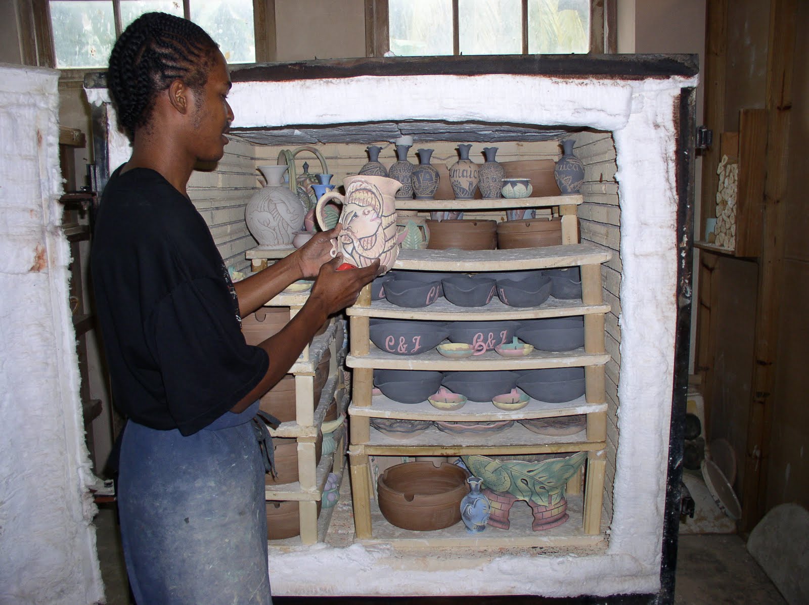 Elena Rakochy: Wassi Art: Pottery Studio in Ocho Rios Jamaica