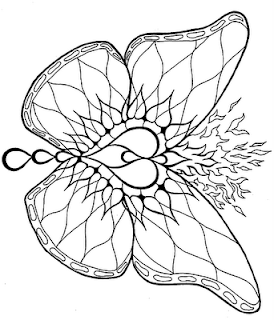 Mandalas Para Pintar: mariposa