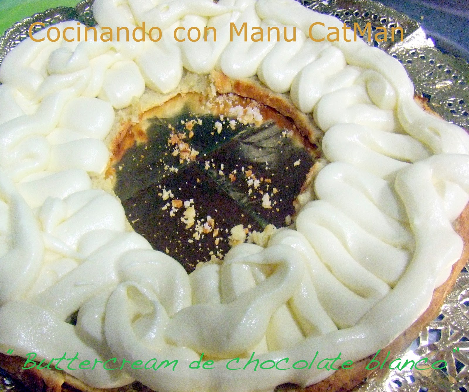 Buttercream de chocolate blanco para cupcakes o relleno