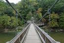 Suspension Bridge over Sugar Creek at Turkey Run State Park