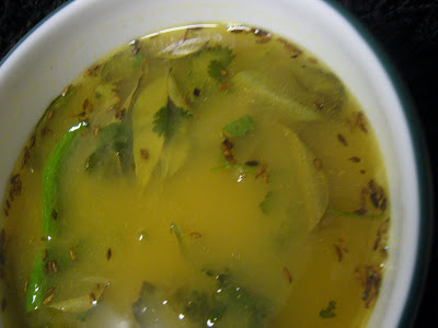 This makes the rasam turn