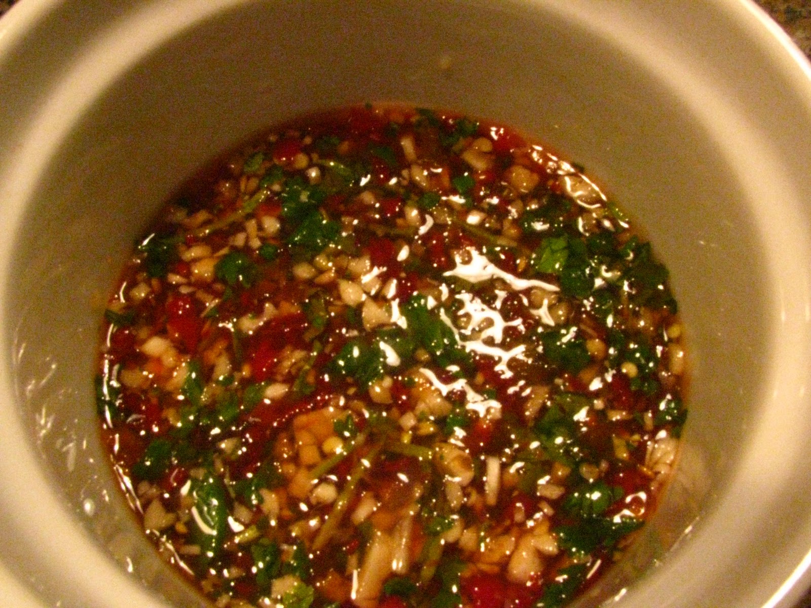 Thaistyle Chili, Lime, And Cilantro Dipping Sauce Recipe — Dishmaps