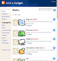 Add a Gadget in Blogger Layout