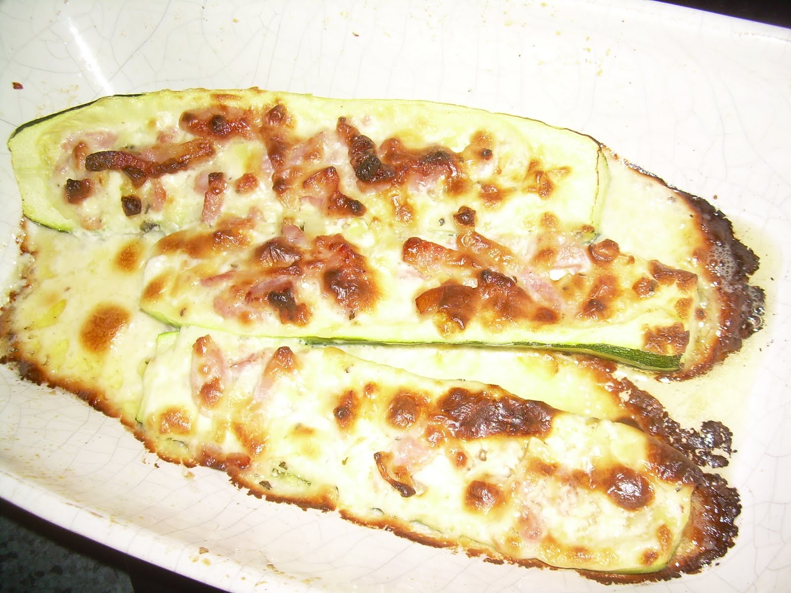Caliethancuisine Courgettes Farcies Aux Lardons Et Au Mascarpone
