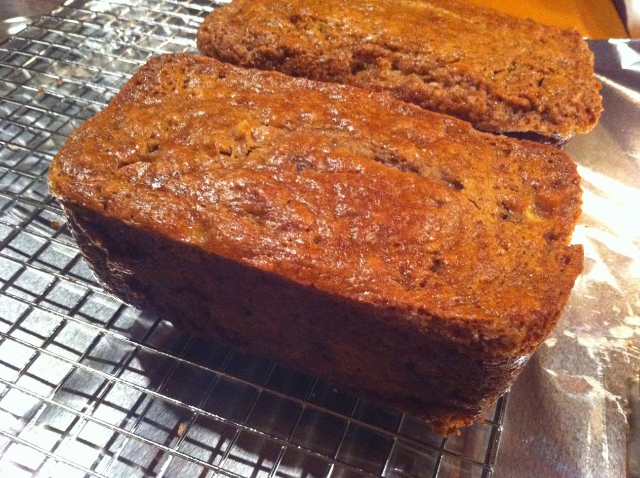 The Meat and Potatoes Foodie Cinnamon Sugar Banana Bread