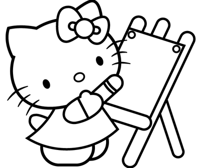  Kitty Coloring Sheets on Hello Kitty Coloring Pages   Hello Kitty Color Plates   Printable