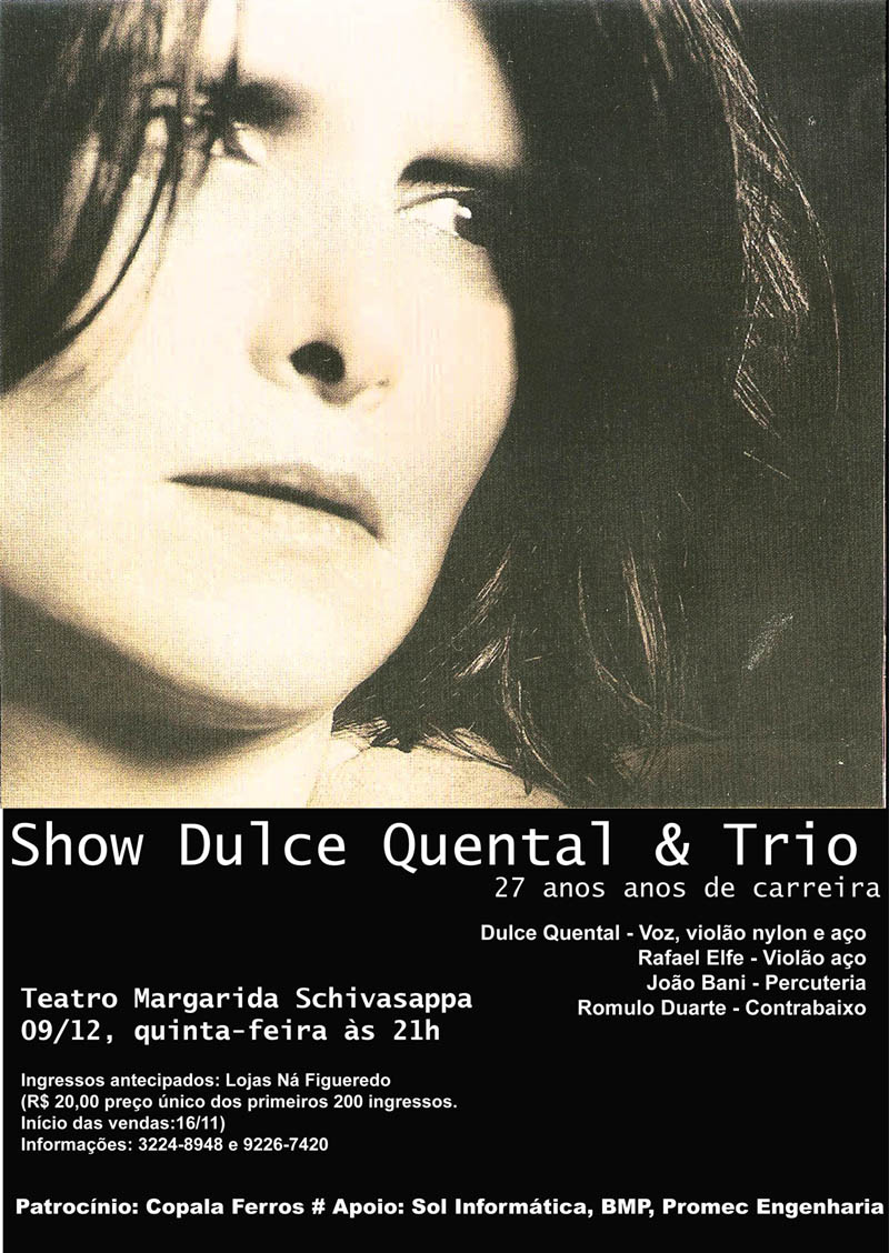 Holofote Virtual Jornalismo Cultural Dulce Quental encontra seu