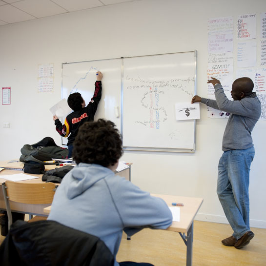 in situ au fil du temps. Malte Martin au collège Auguste Delaune  Bobigny