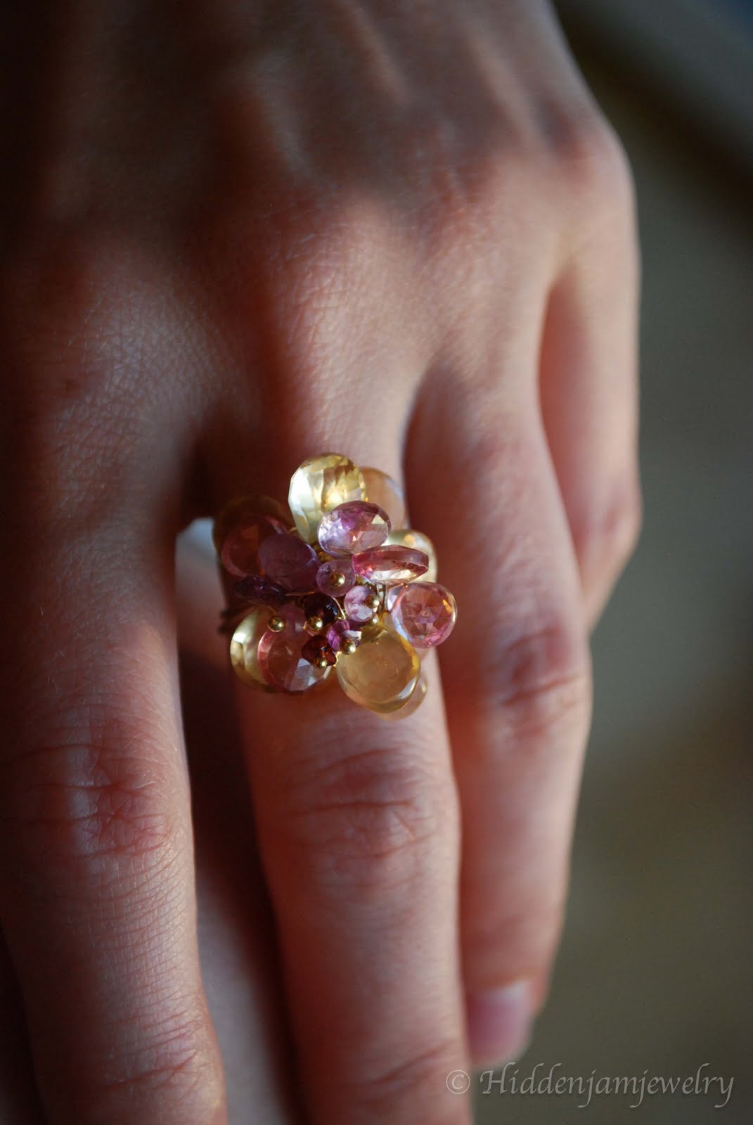 Hidden Jam Jewelry Peony ring