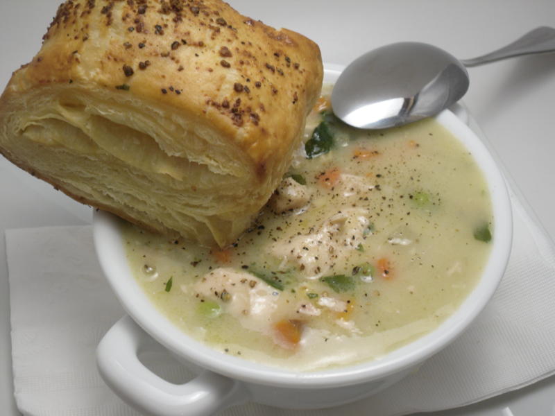 Comfy Cuisine Home Recipes from Family & Friends Chicken Pot Pie Soup