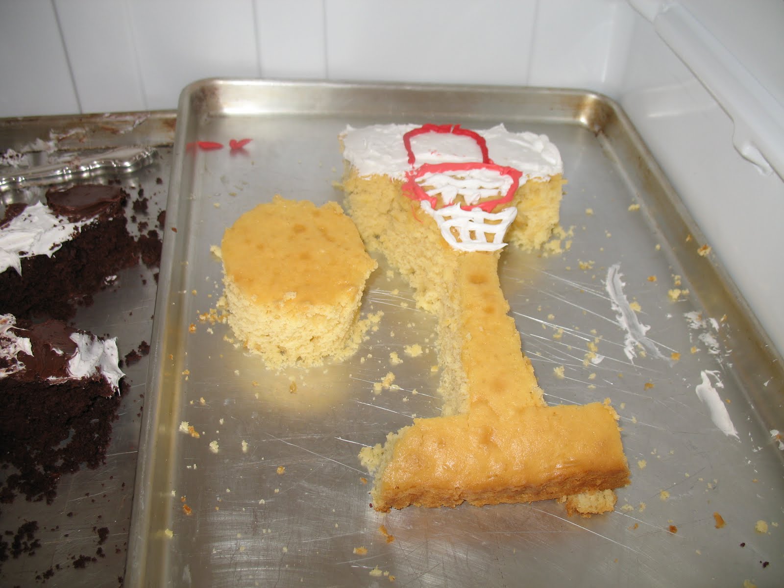 basketball hoop cake