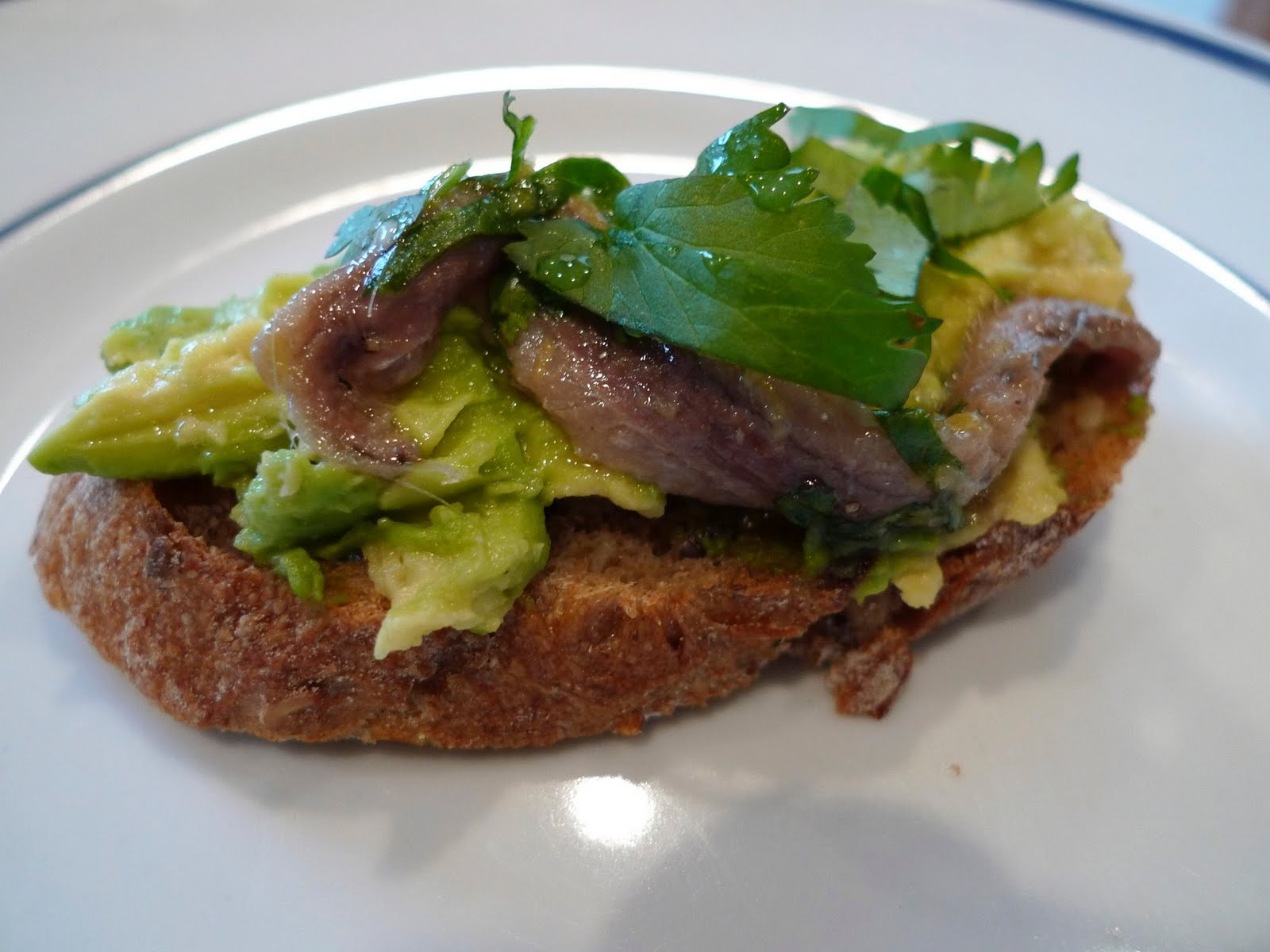 What's Cooking at Soomeenshee's Alton Brown's Sherried Sardine Toast