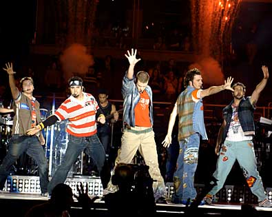 Spears performing at n sync album. Spears performing at