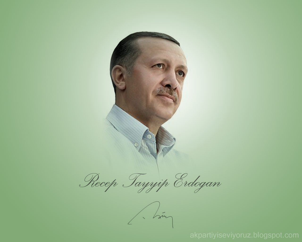 Recep Tayyip Erdoğan Masaüstü Duvar Kağıdı AK Parti�yi Seviyoruz