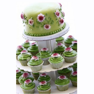 Green Cupcake Wedding Cakes Green Cupcake Wedding Cakes