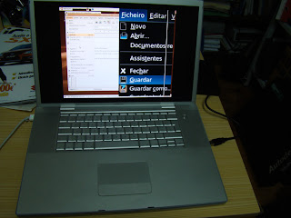 ORCA num MacBook: pormenor do ampliador de ecrã