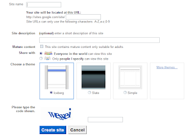 create site description