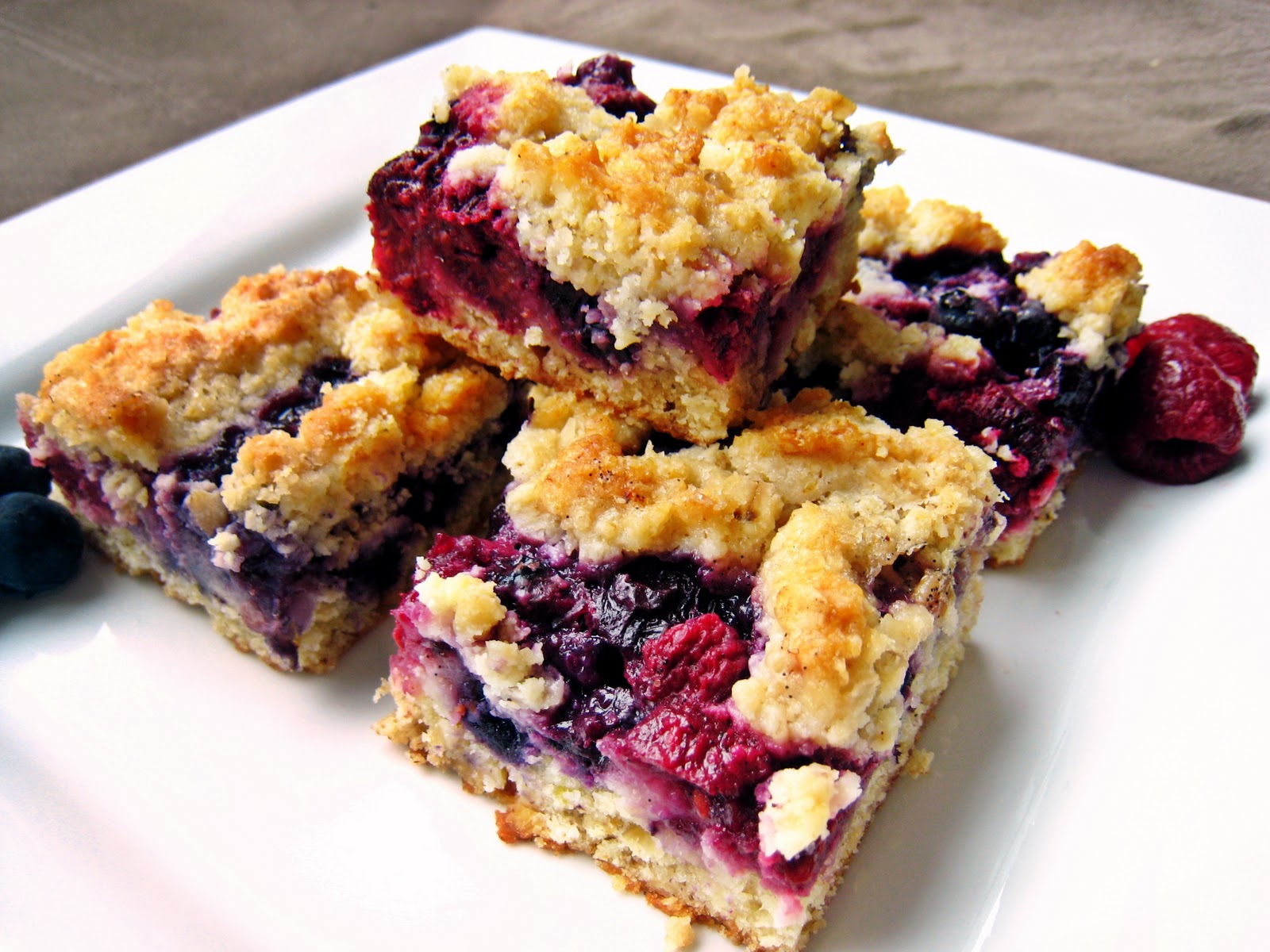 Jumbo Empanadas Raspberry & Blueberry Crumb Bars and Hot Yoga