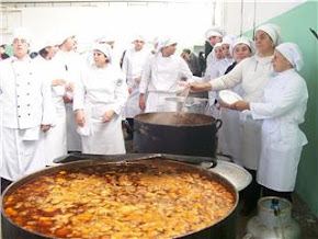 El almuerzo fue todo un desafío