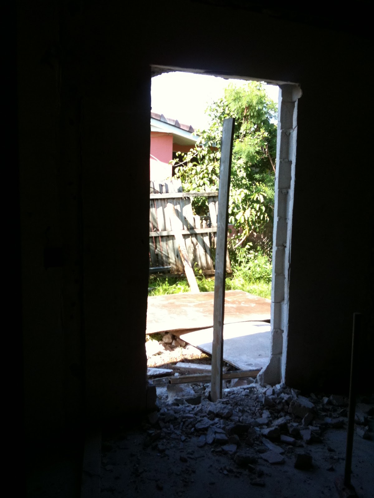 Our House Remodel Turning Windows into Doors...