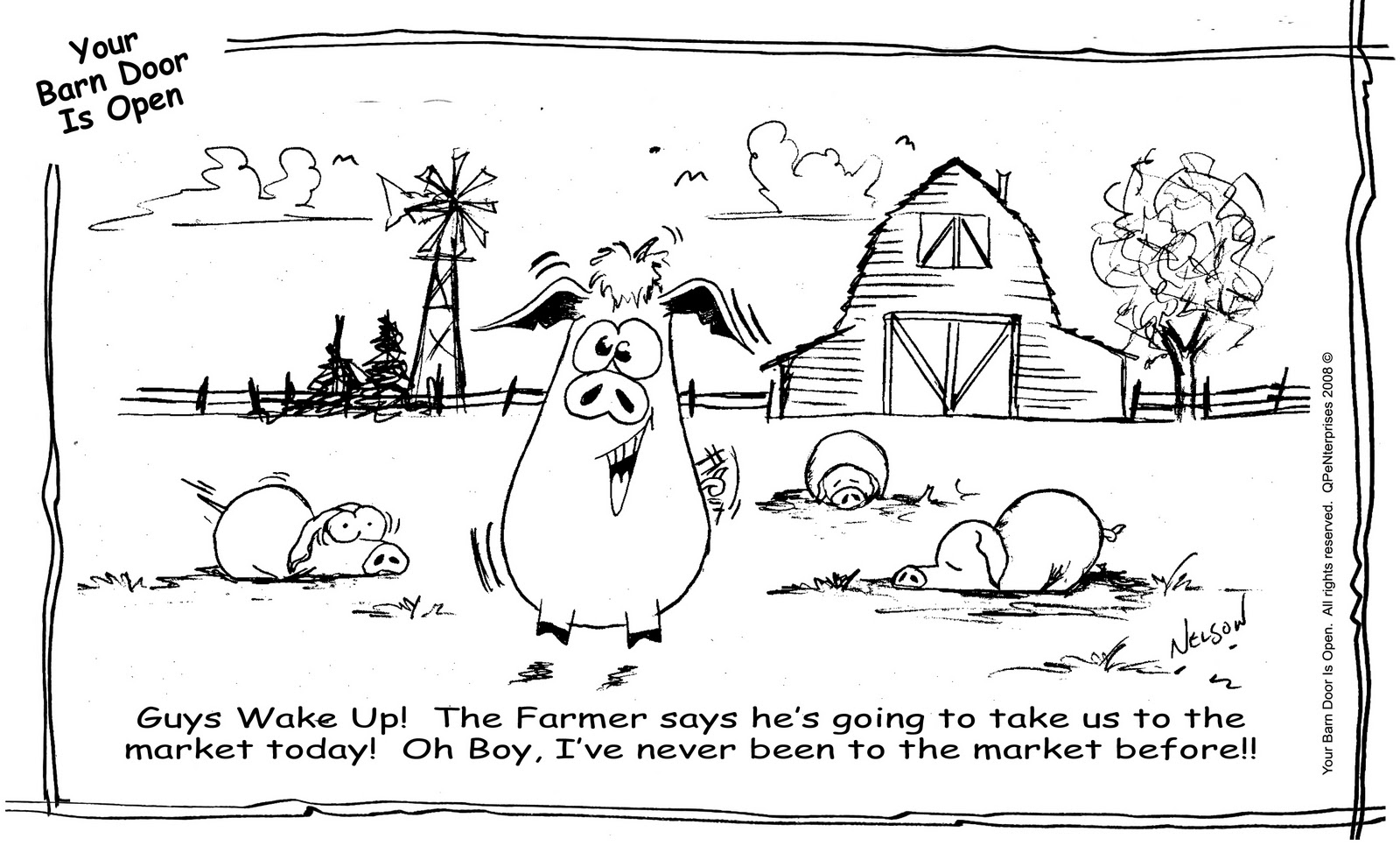 A Market Cartoon