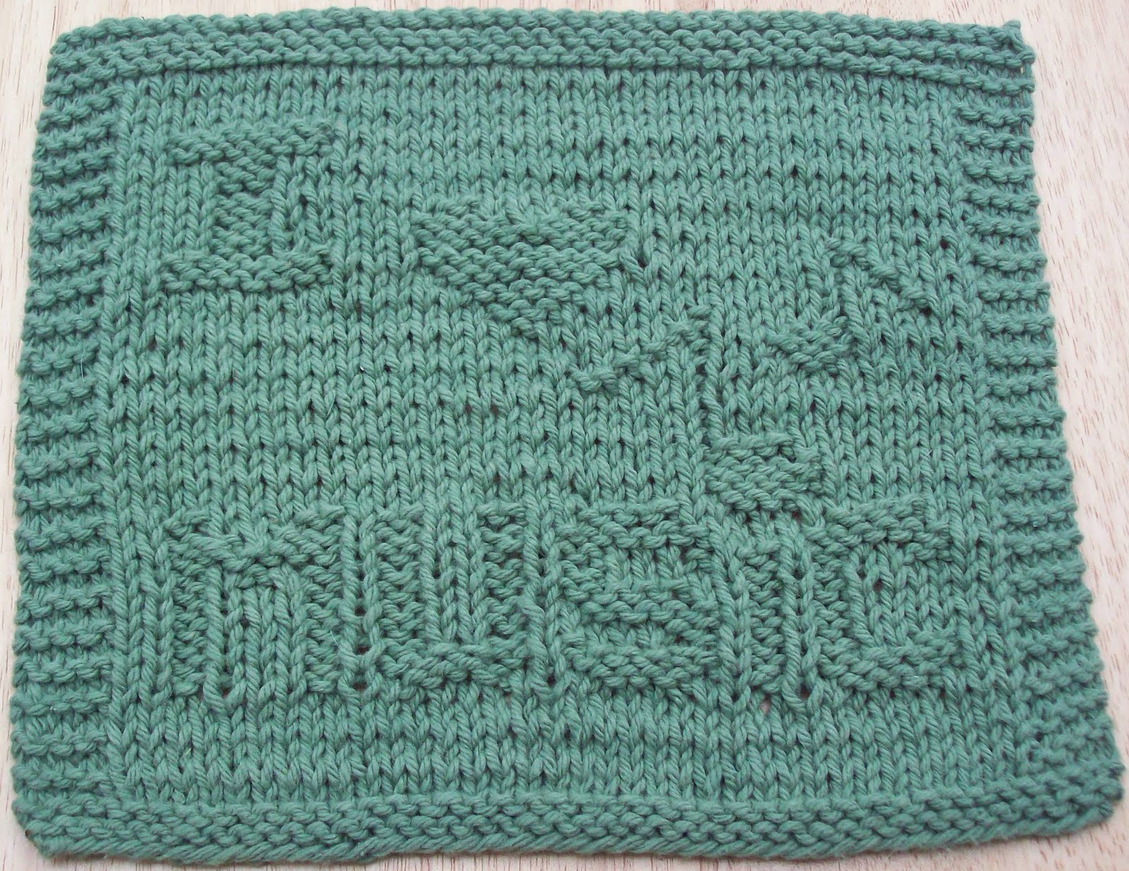 DigKnitty Designs: I Heart Music Knit Dishcloth Pattern