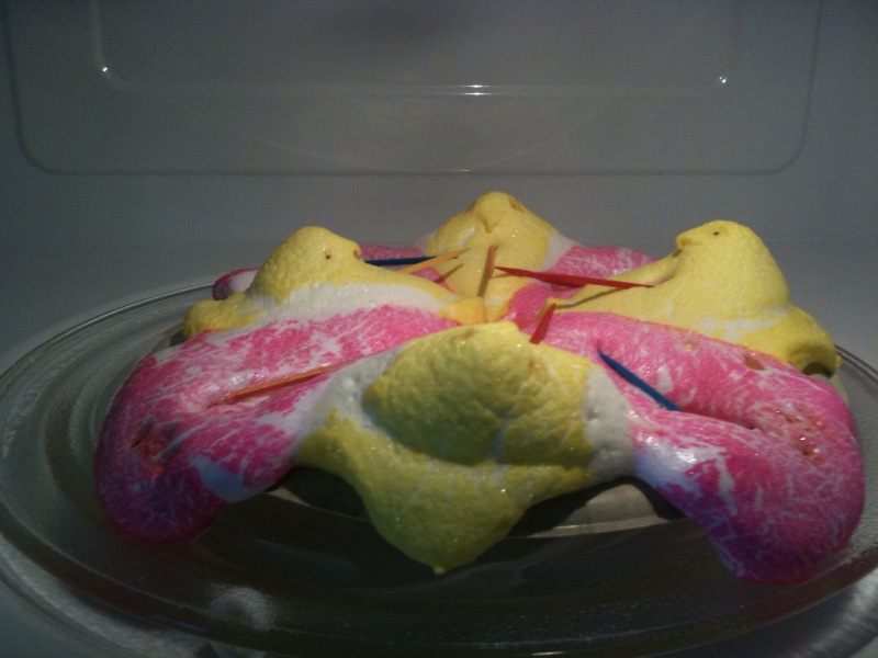 peeps microwave