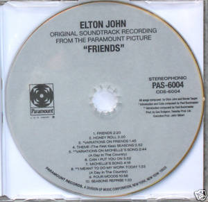 Friends (1971) Movie And Elton John Soundtrack