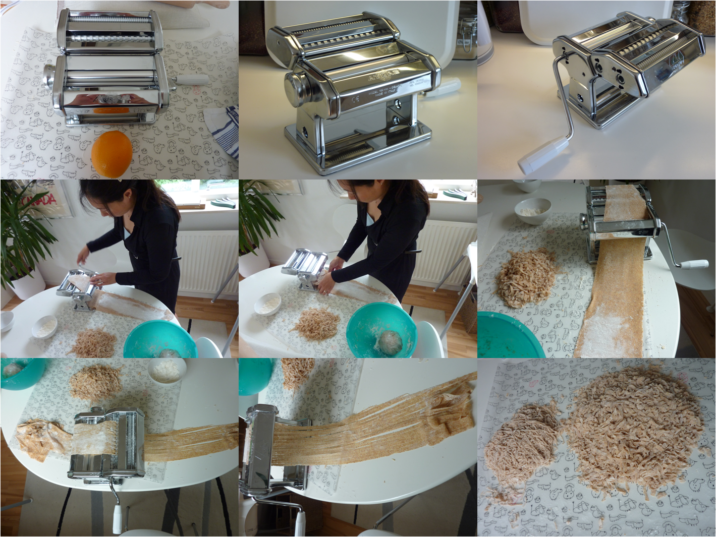 Family FECS Homemade Noodles Using Pasta Machine