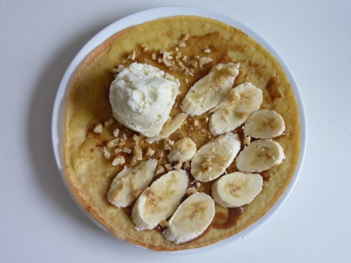 Family FECS Banana Vanilla Icecream Pancake