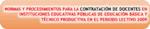 CONTRATO DOCENTE 2009-NORMAS