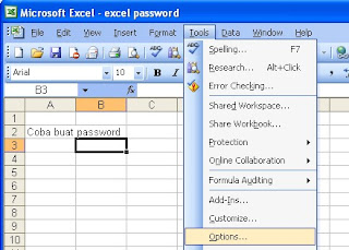 Buka password excel