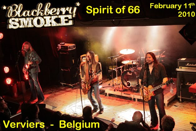 Blackberry Smoke (11/02/10) at the "Spirit of 66" in Verviers, Belgium.