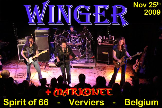 Winger + Markonee (25/11/09) at the "Spirit of 66" in Verviers, Belgium.