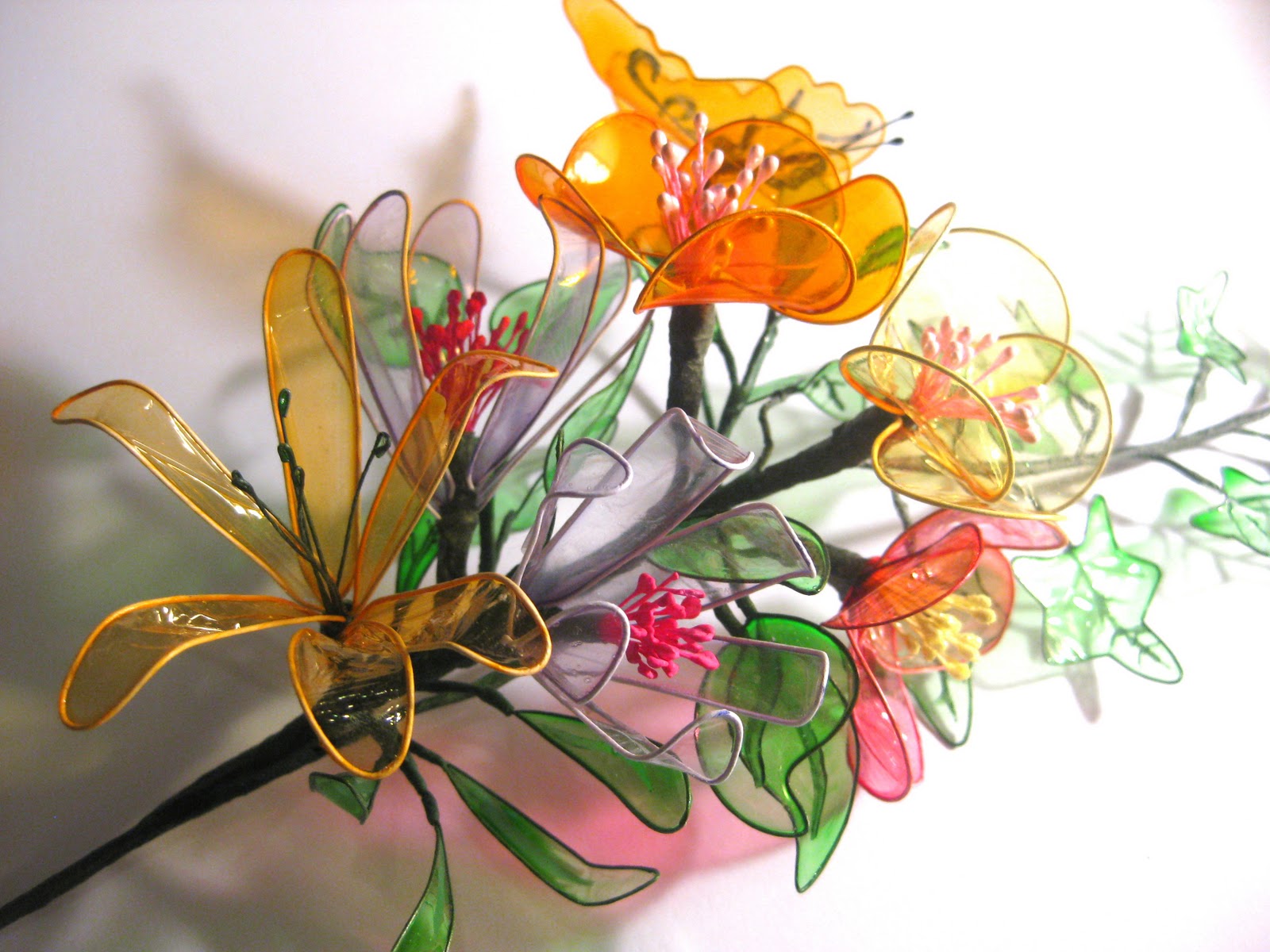 feed my face with cake Gelatin Flowers!