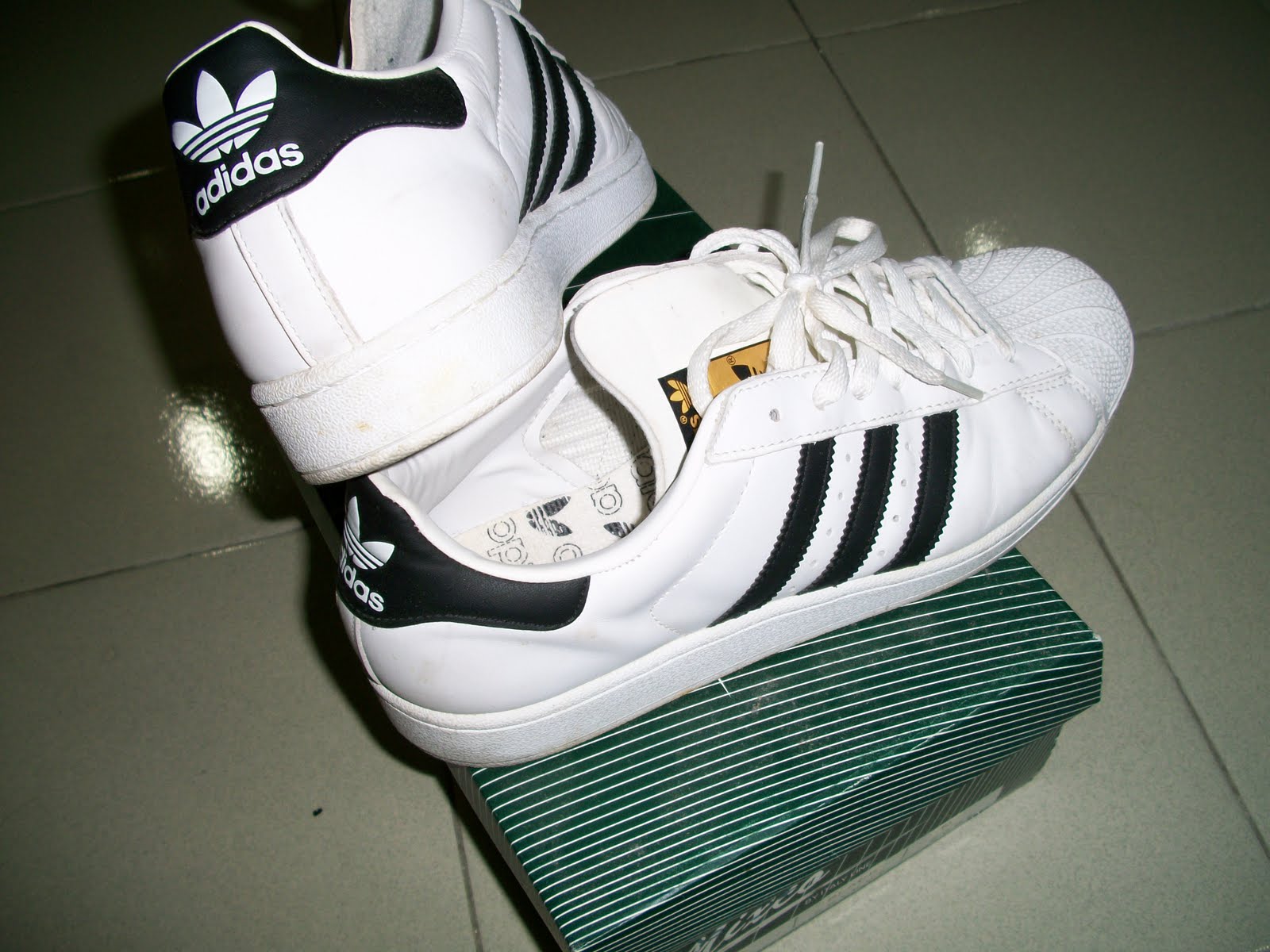 collectible items: Adidas Superstar shoes