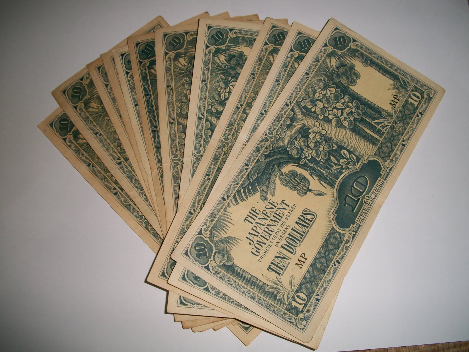 collectible items 1 lot of Japan GovernmentIssued MP Malaya 1942