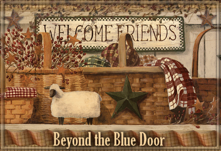 beyond the blue door