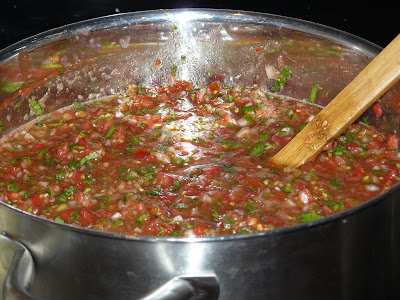 have been canning salsa as